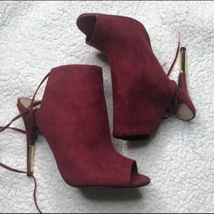 Burgundy heels